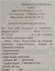 Journal Fraternité Matin contenant l'annonce légale 